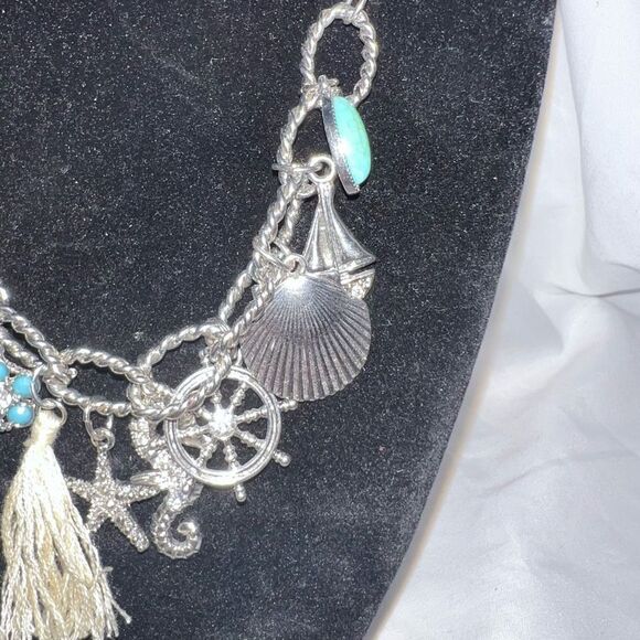 Beach/Sea Theme‎ Charm Silk Cord Necklace - Picture 2 of 8